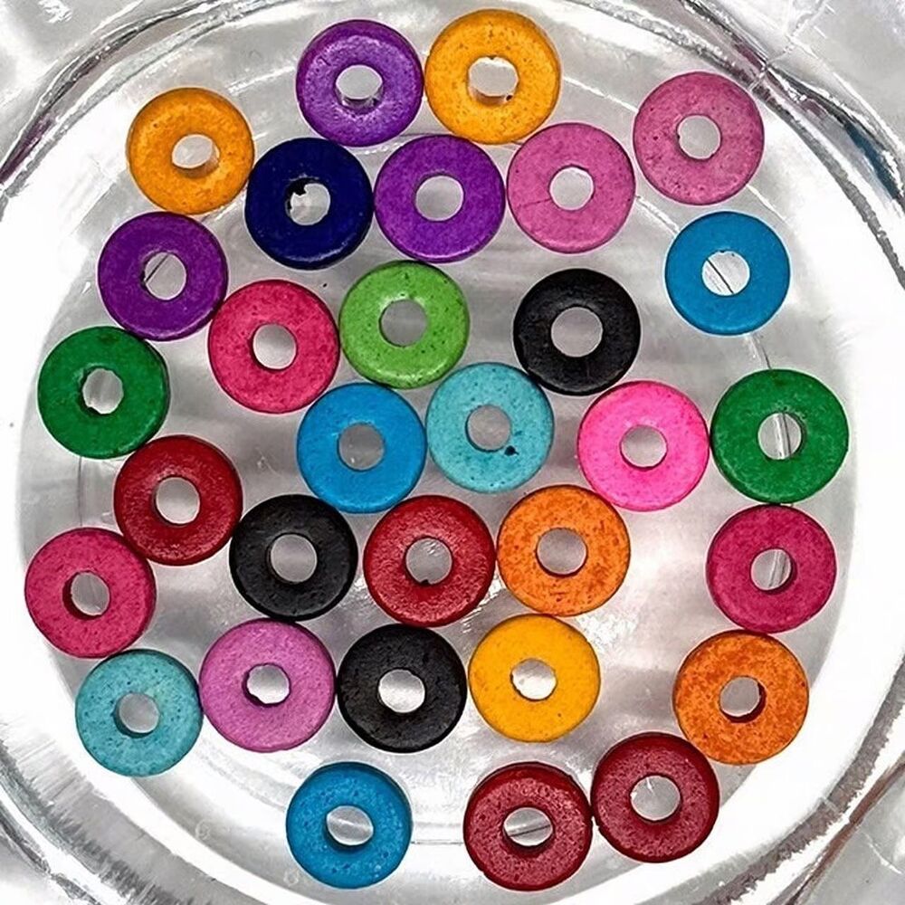 30pcs Beads for Jewelry #19641 Ceramic Heishi Beads